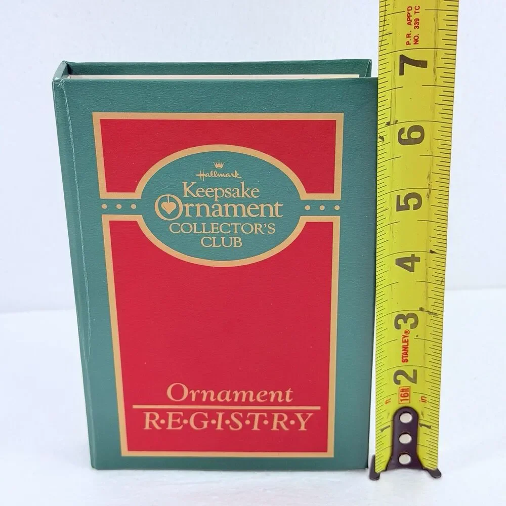Vintage 1987 Hallmark Keepsake Ornament Collector's Club Registry Binder Book